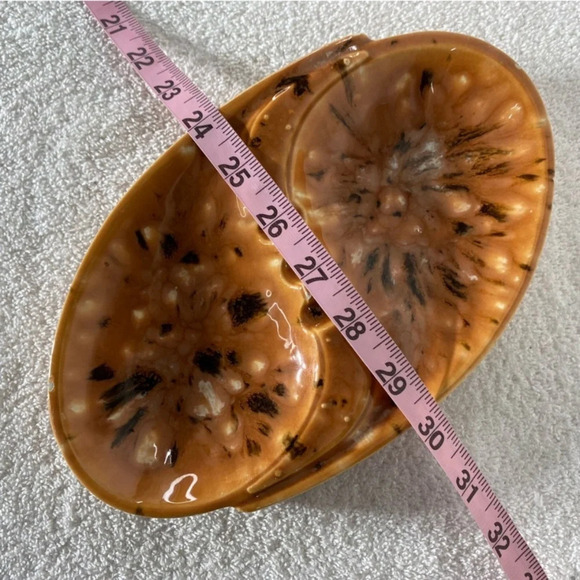 Vintage MCM Glazed Art Ceramic Pottery Ashtray Trinket Dish - Picture 13 of 14